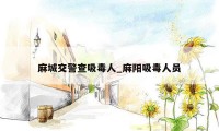 麻城交警查吸毒人_麻阳吸毒人员
