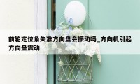 前轮定位角失准方向盘会振动吗_方向机引起方向盘震动